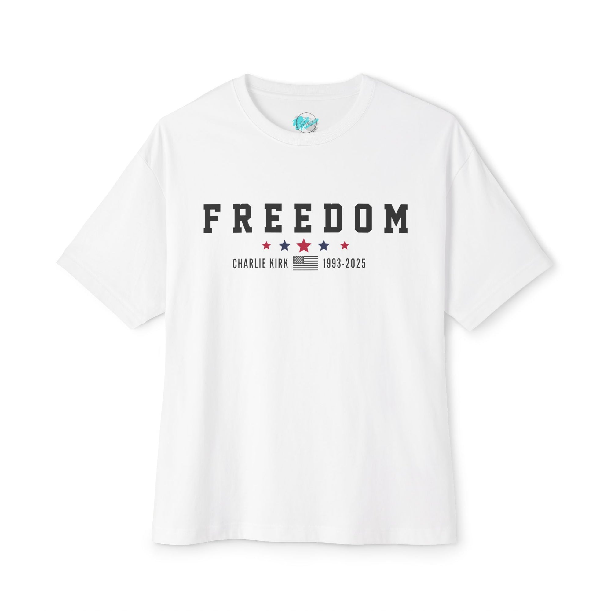 Freedom Oversized Tee - Charlie Kirk Memoir Edition