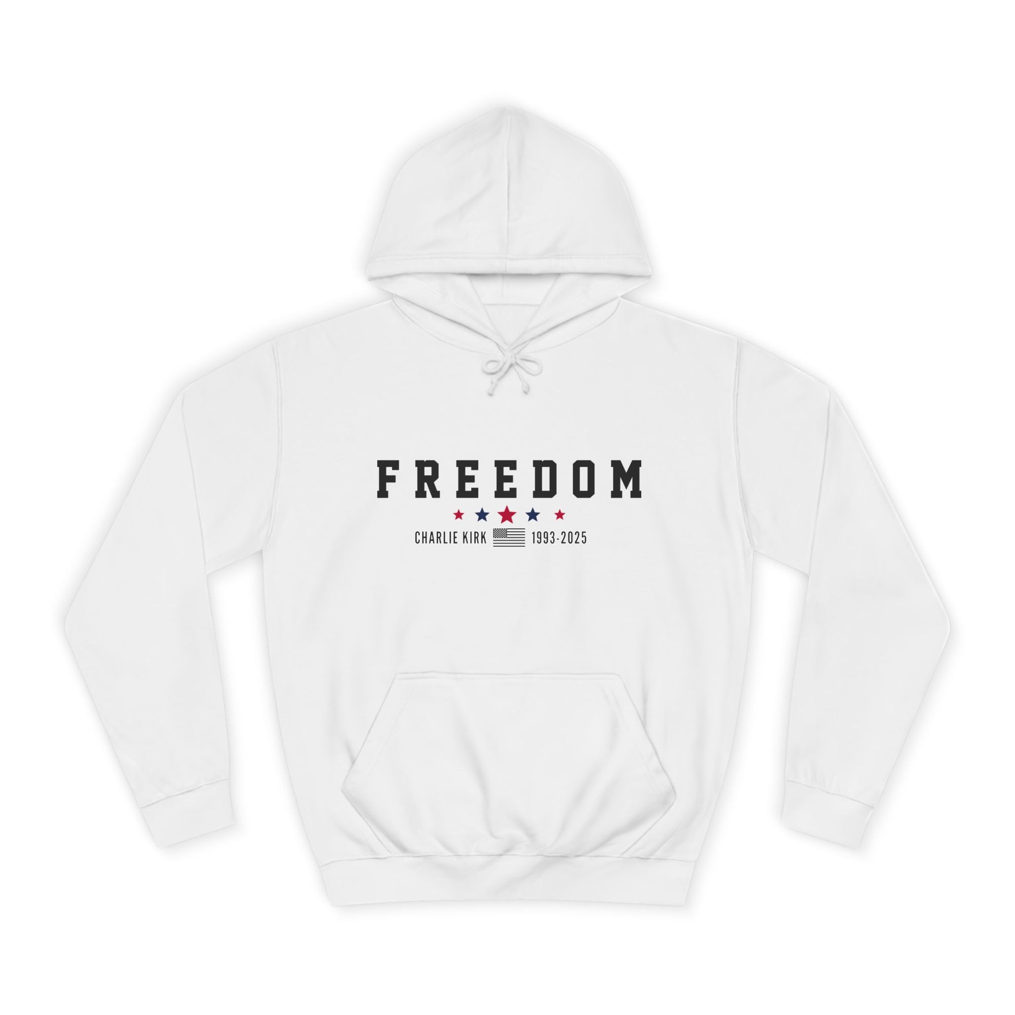 Freedom Unisex College Hoodie - Charlie Kirk Memoir Edition
