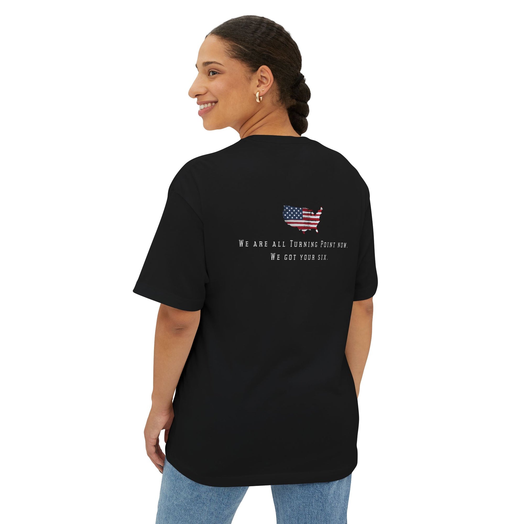 Patriotism - Oversized Boxy T-Shirt – Charlie Kirk Memoir Edition