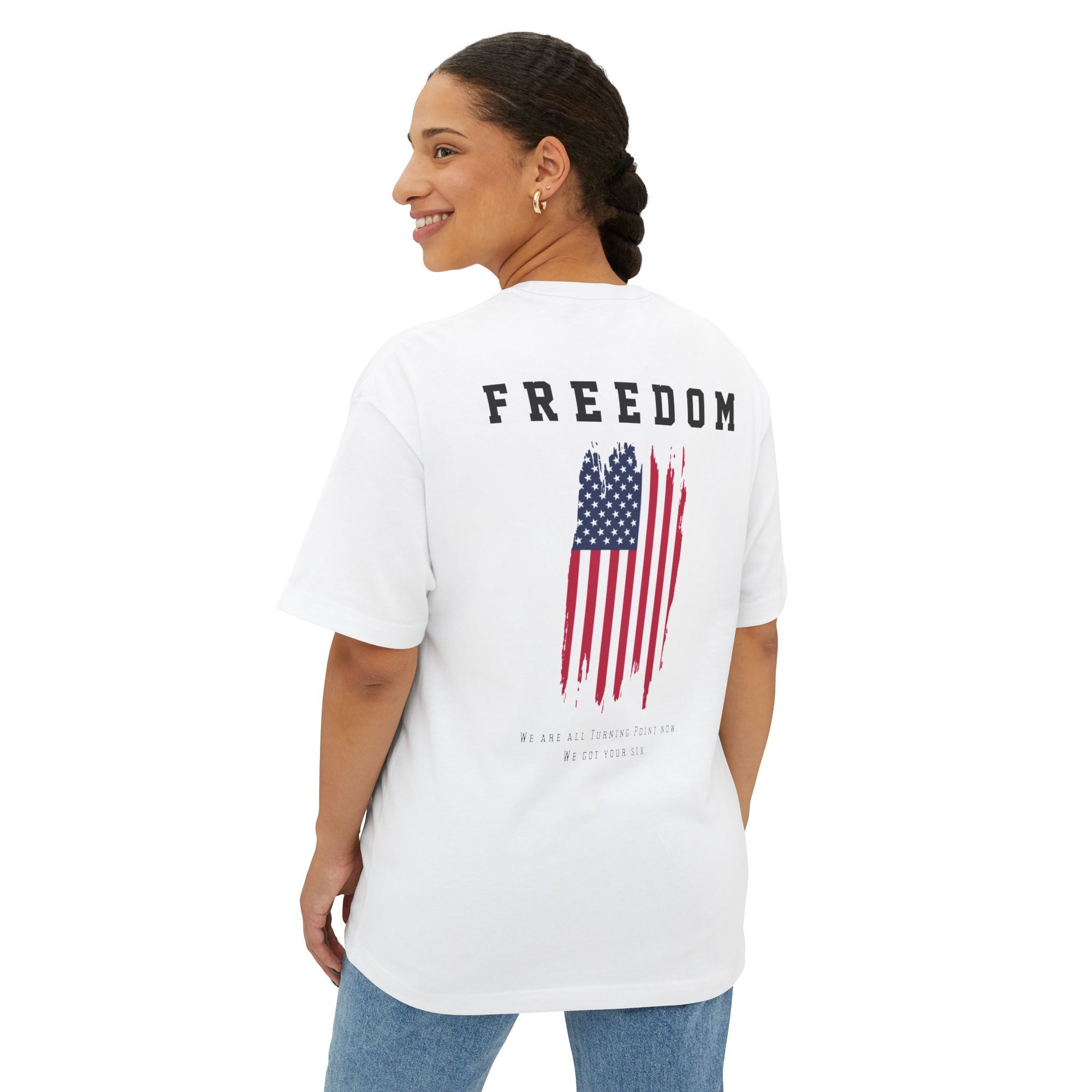 Freedom Oversized Tee - Charlie Kirk Memoir Edition